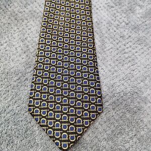Ashford & Brooks London Silk Tie 60x4"‎ Black Gold Navy Classic Handmade